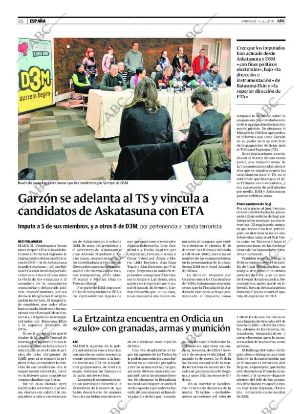 ABC MADRID 04-02-2009 página 20