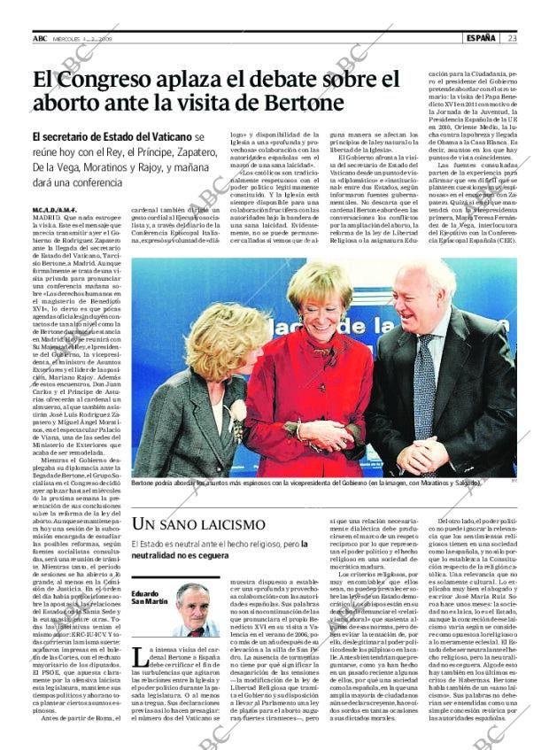 ABC MADRID 04-02-2009 página 23