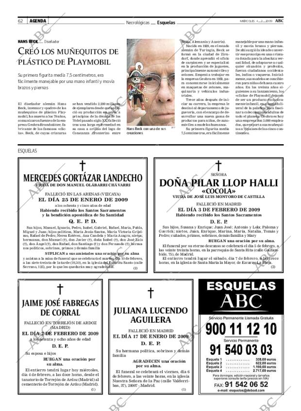 ABC MADRID 04-02-2009 página 62