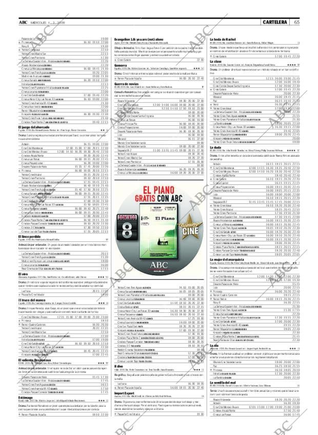 ABC MADRID 04-02-2009 página 65