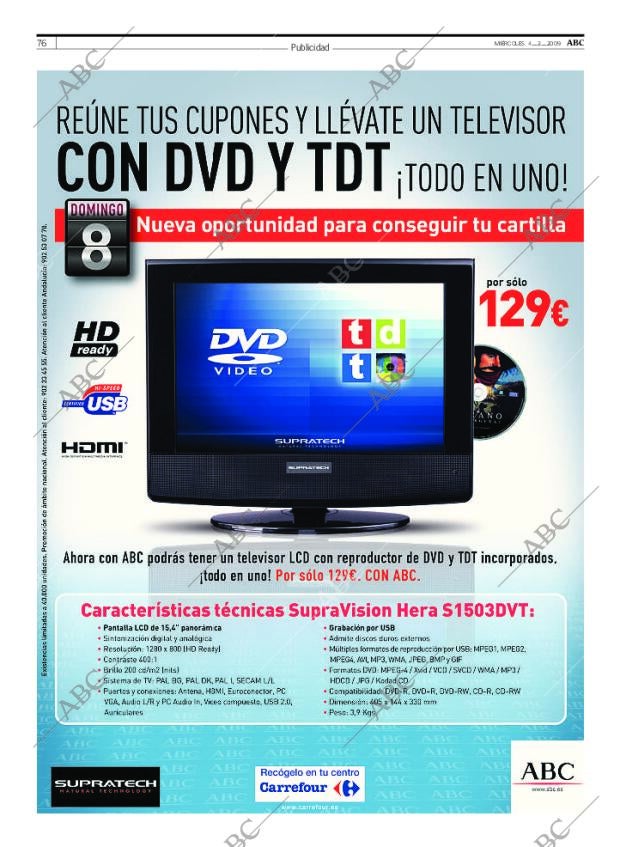 ABC MADRID 04-02-2009 página 76