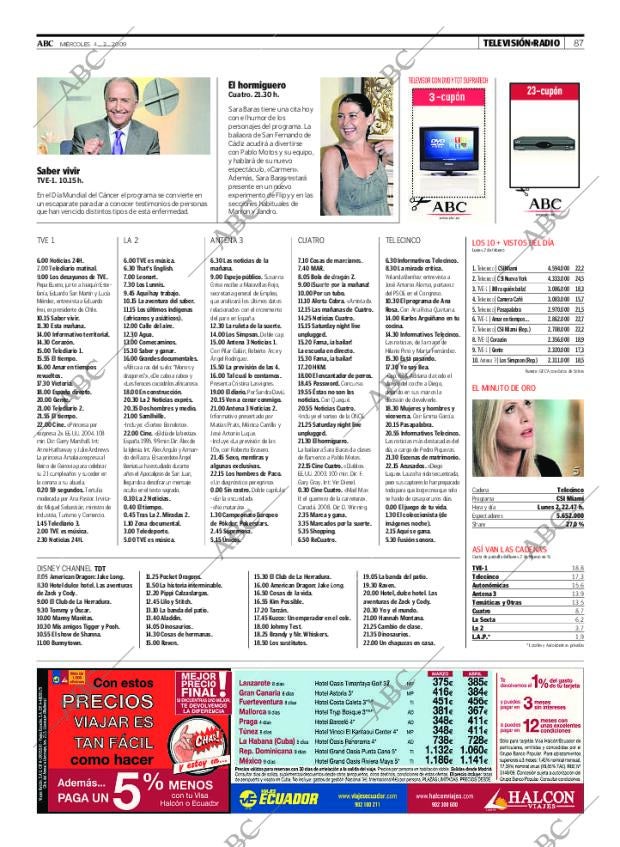 ABC MADRID 04-02-2009 página 87