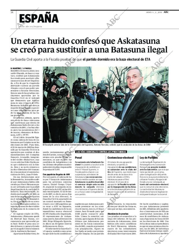 ABC MADRID 05-02-2009 página 14