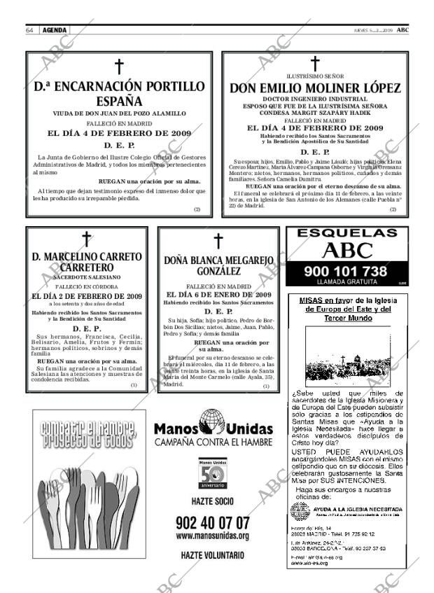 ABC MADRID 05-02-2009 página 64