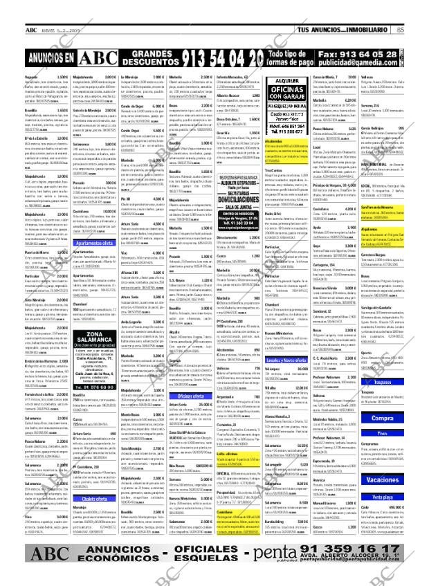 ABC MADRID 05-02-2009 página 85