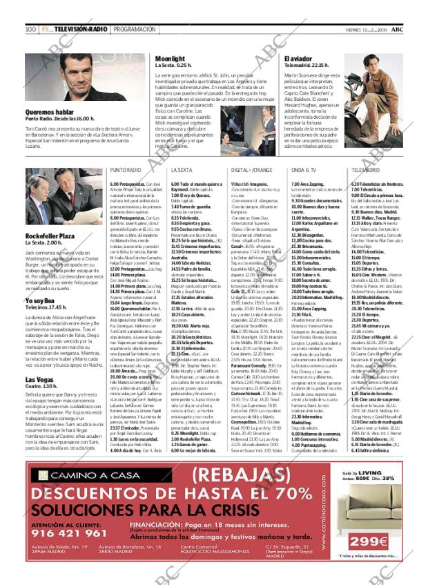ABC MADRID 13-02-2009 página 100