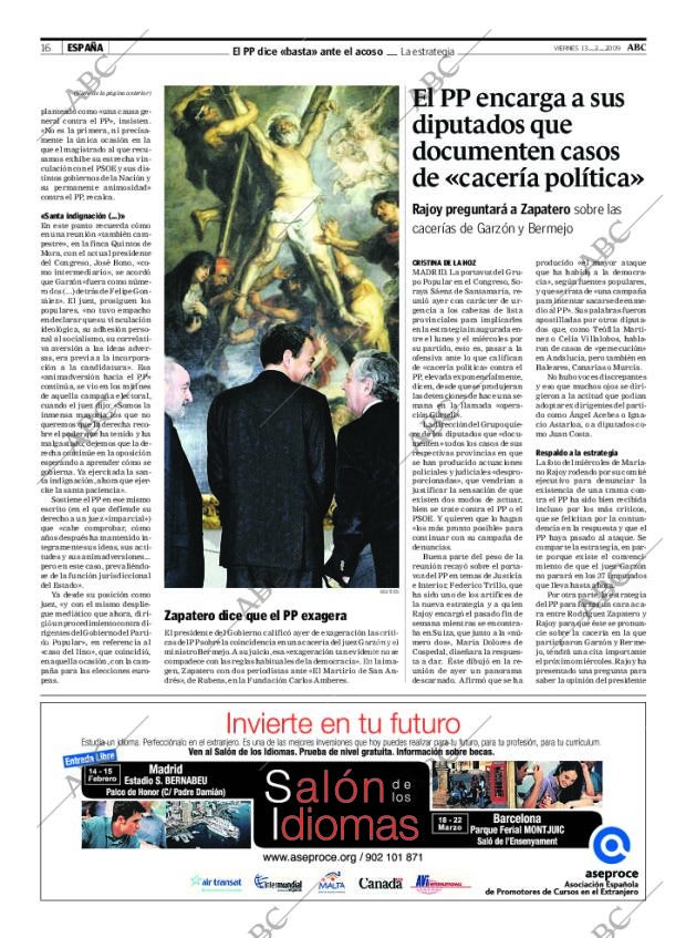 ABC MADRID 13-02-2009 página 16