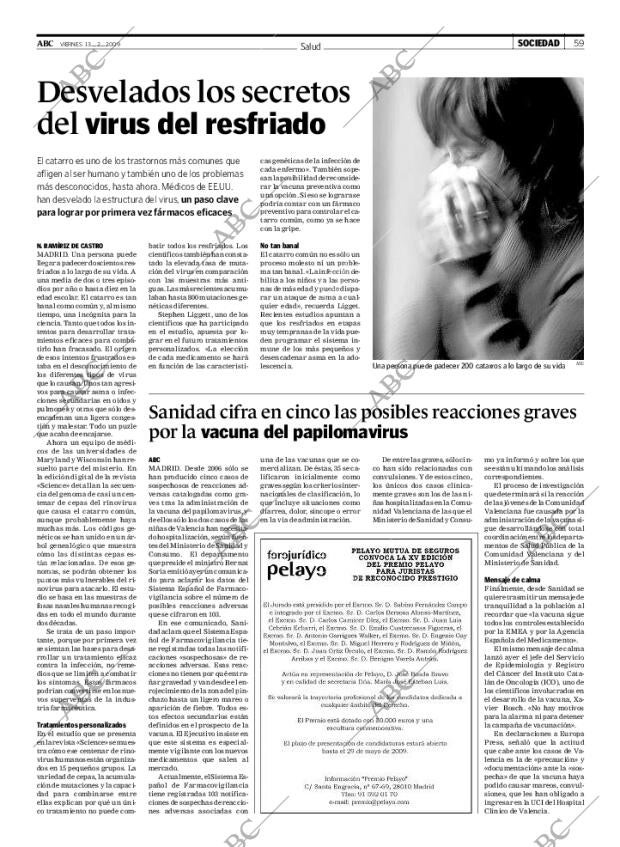 ABC MADRID 13-02-2009 página 59
