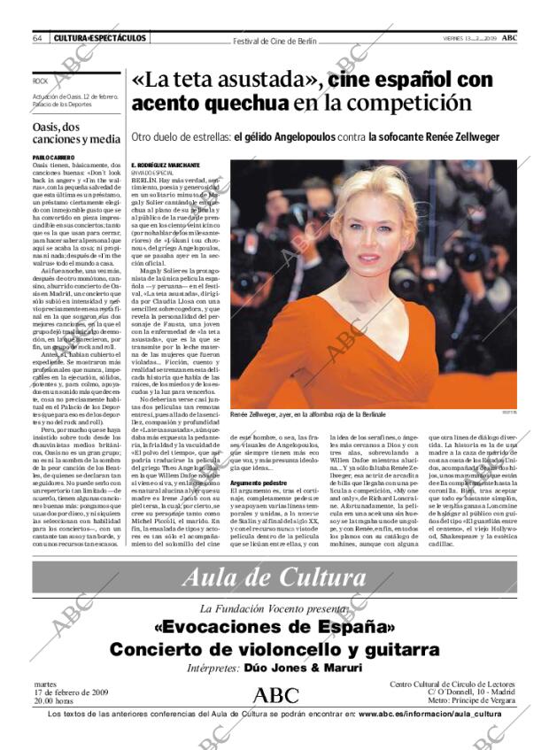 ABC MADRID 13-02-2009 página 64