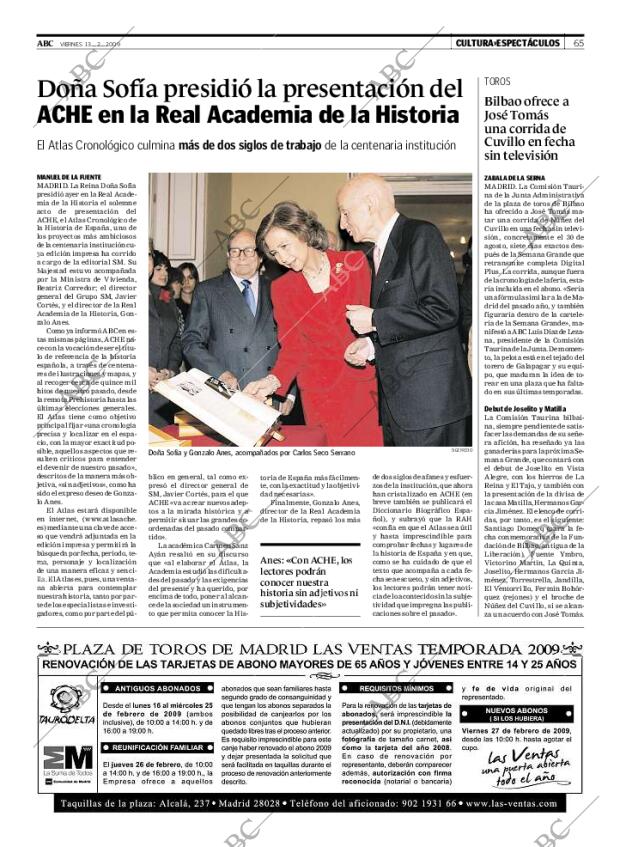 ABC MADRID 13-02-2009 página 65