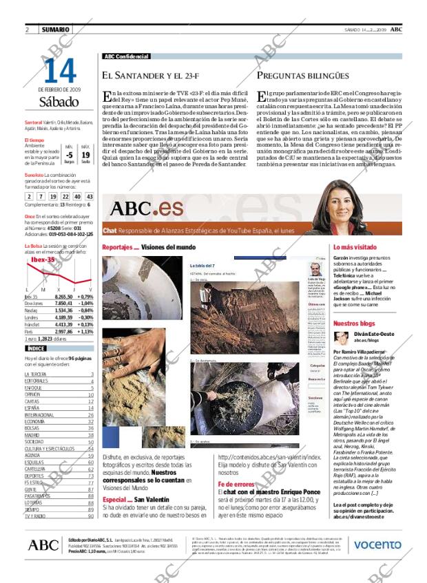 ABC MADRID 14-02-2009 página 2