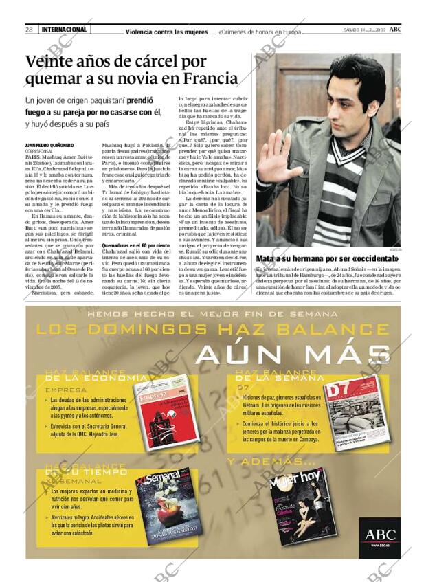 ABC MADRID 14-02-2009 página 28