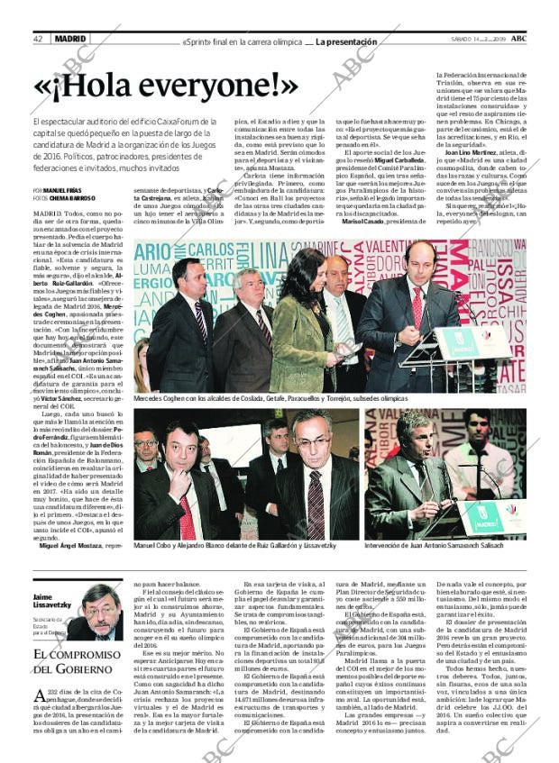 ABC MADRID 14-02-2009 página 42