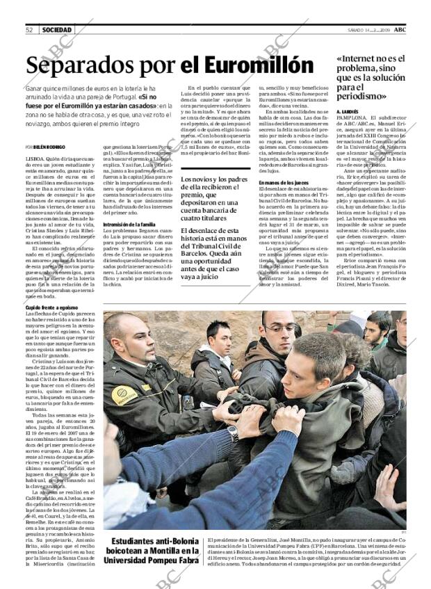ABC MADRID 14-02-2009 página 52