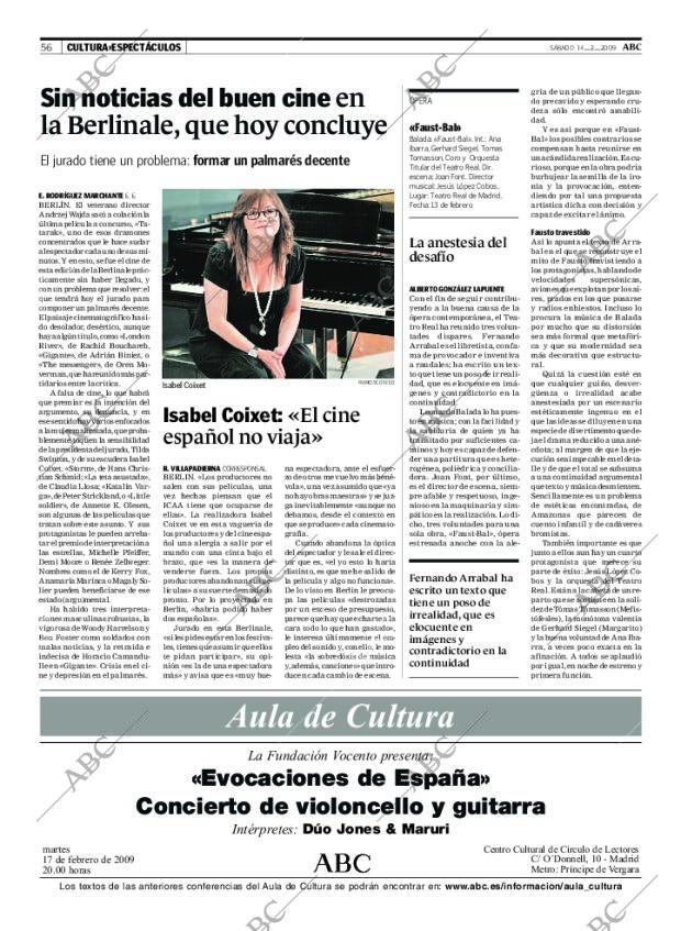 ABC MADRID 14-02-2009 página 56