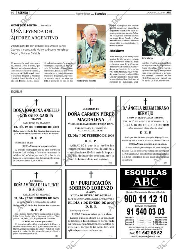 ABC MADRID 14-02-2009 página 60