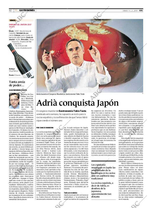 ABC MADRID 14-02-2009 página 82