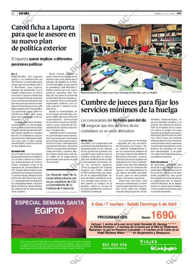 ABC MADRID 15-02-2009 página 16
