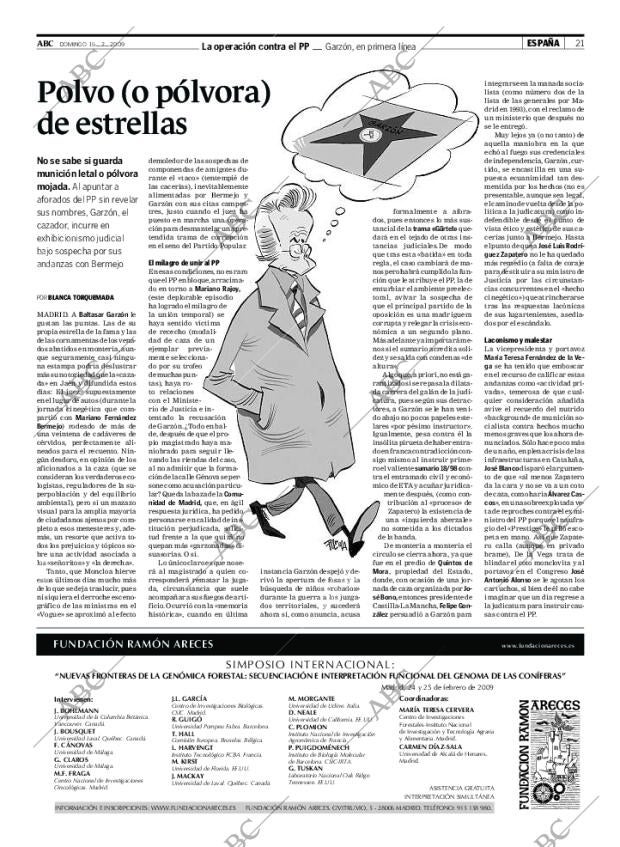 ABC MADRID 15-02-2009 página 21