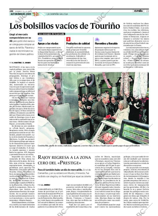 ABC MADRID 15-02-2009 página 23