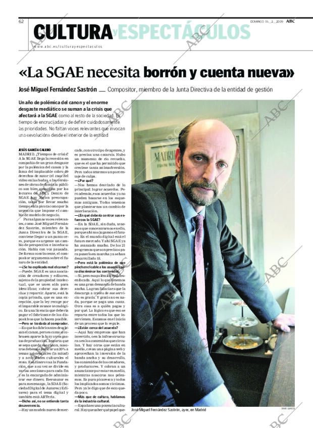 ABC MADRID 15-02-2009 página 62