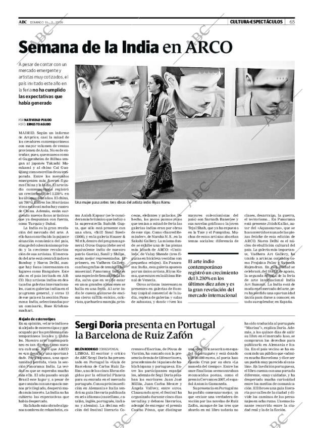 ABC MADRID 15-02-2009 página 65