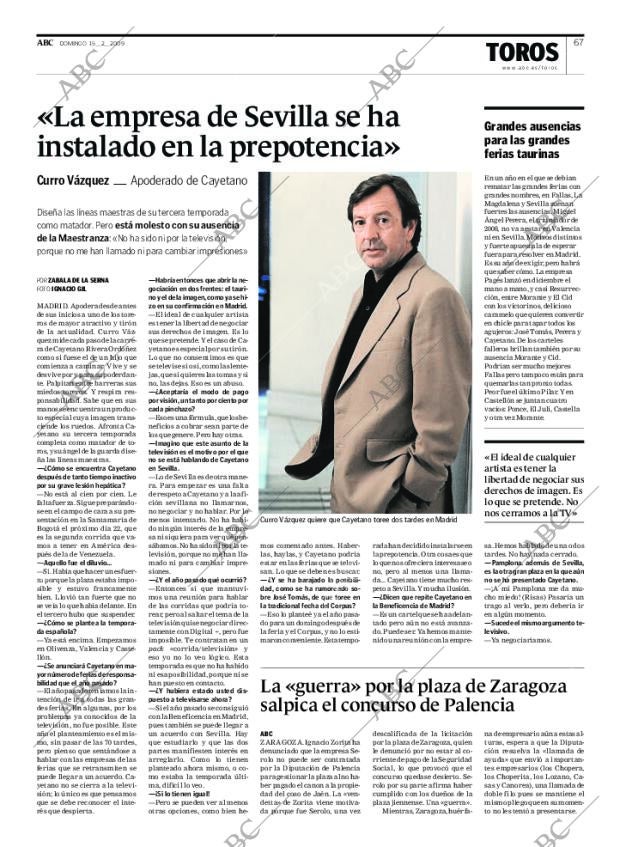 ABC MADRID 15-02-2009 página 67