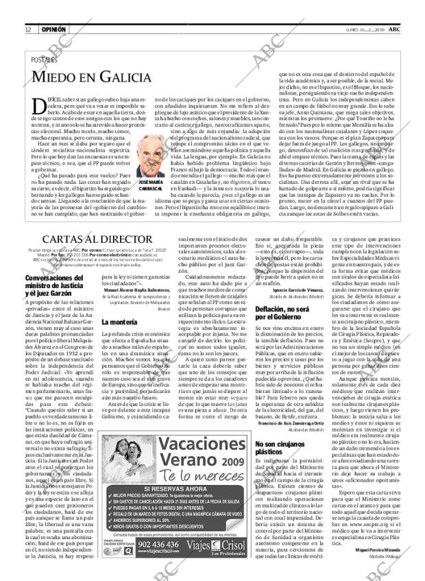ABC MADRID 16-02-2009 página 12