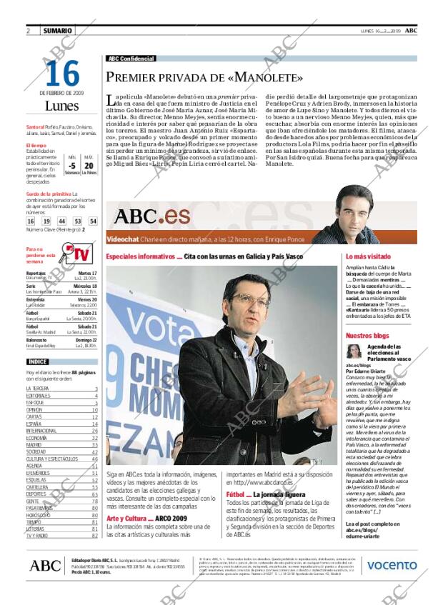 ABC MADRID 16-02-2009 página 2