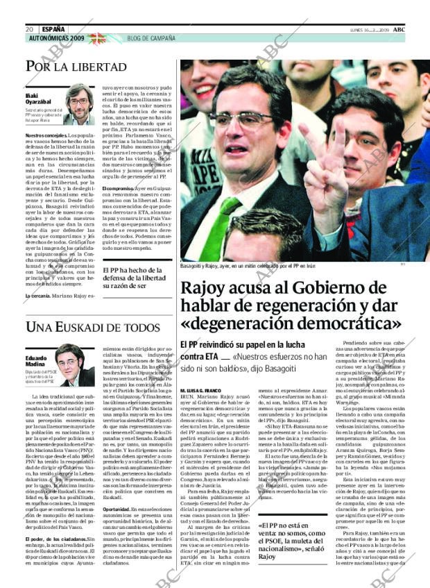 ABC MADRID 16-02-2009 página 20