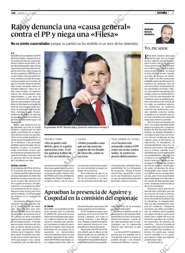 ABC MADRID 17-02-2009 página 17