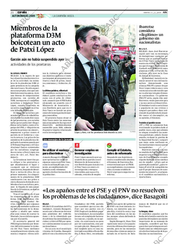 ABC MADRID 17-02-2009 página 20