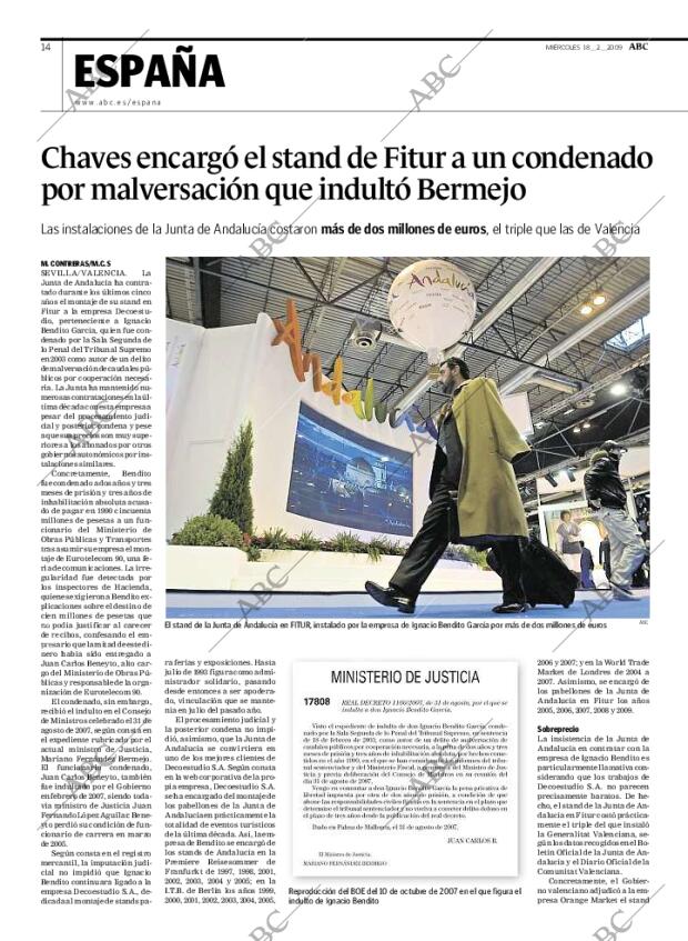 ABC MADRID 18-02-2009 página 14