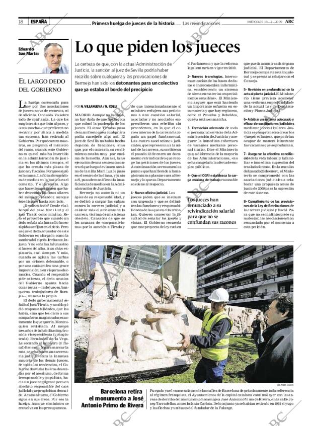 ABC MADRID 18-02-2009 página 18