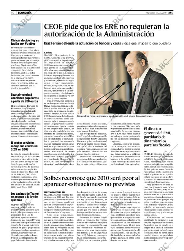 ABC MADRID 18-02-2009 página 40