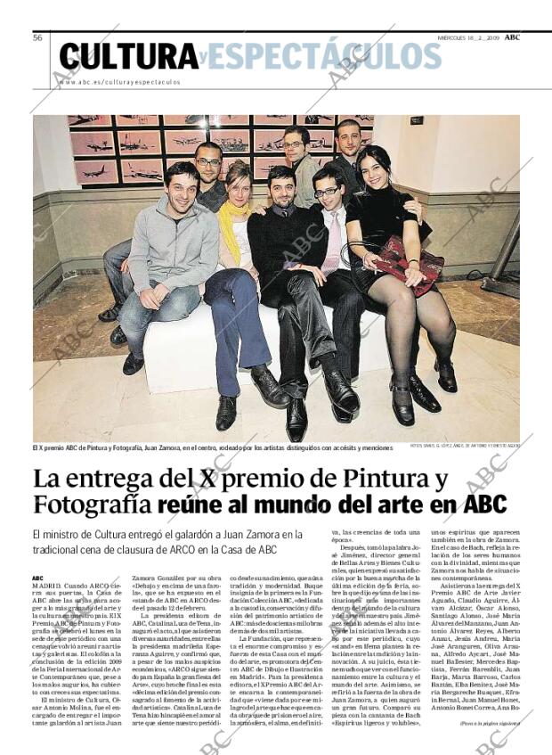 ABC MADRID 18-02-2009 página 56