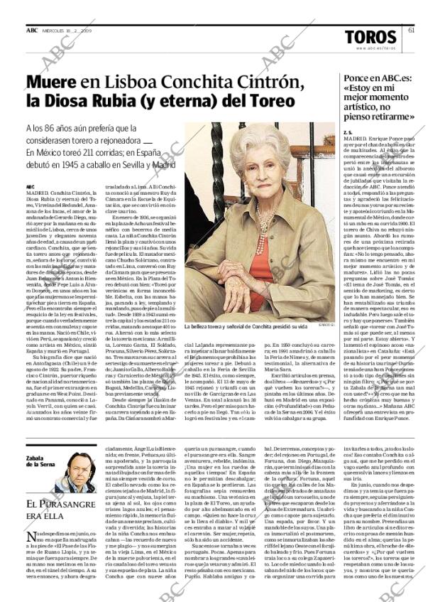 ABC MADRID 18-02-2009 página 61