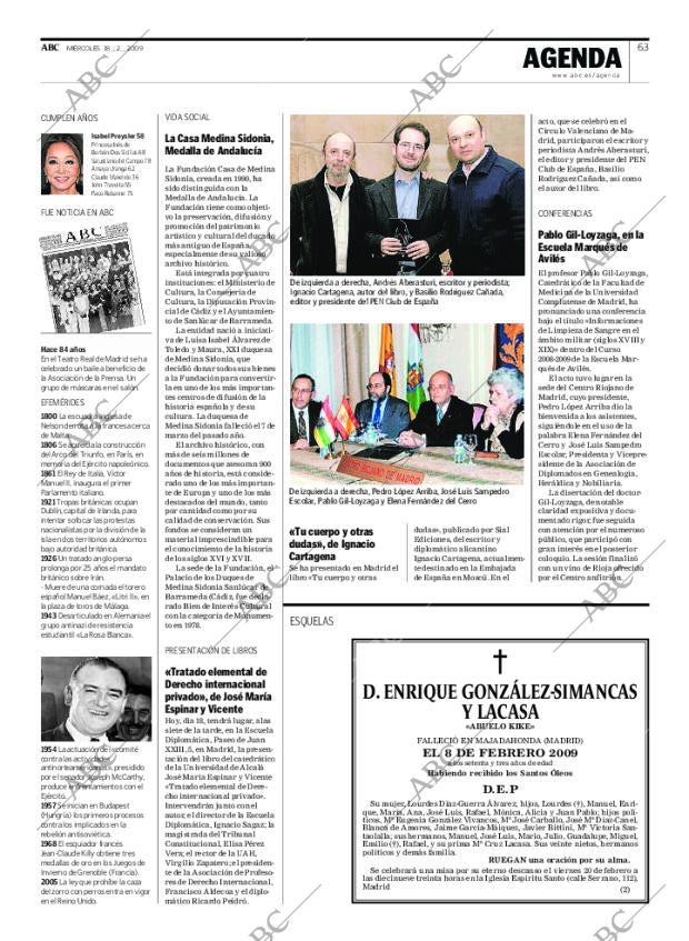 ABC MADRID 18-02-2009 página 63