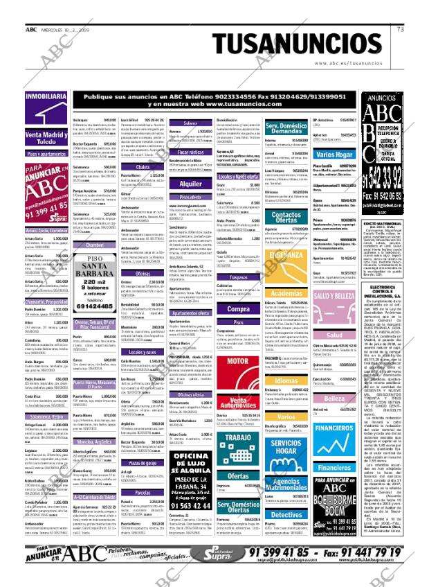 ABC MADRID 18-02-2009 página 73