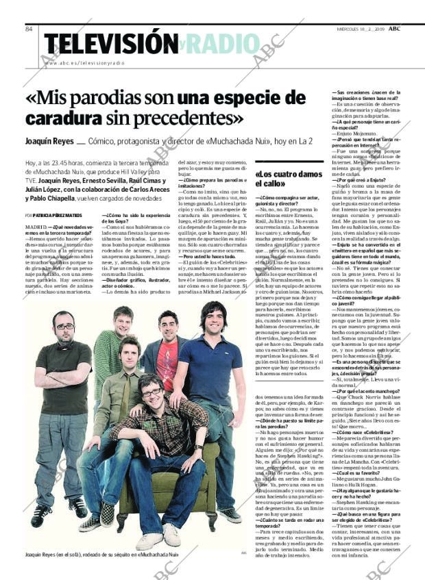 ABC MADRID 18-02-2009 página 84