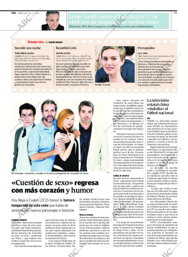 ABC MADRID 18-02-2009 página 85