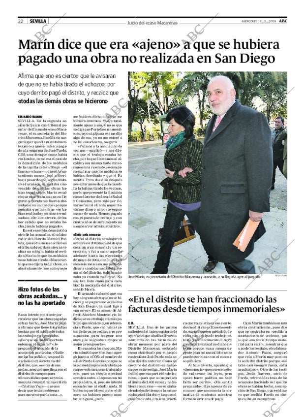 ABC SEVILLA 18-02-2009 página 22