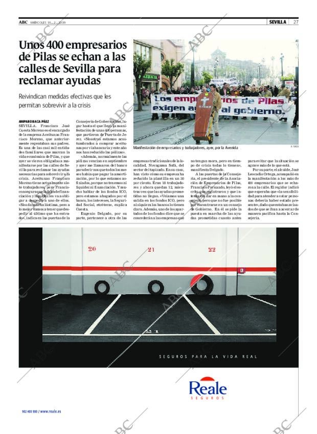 ABC SEVILLA 18-02-2009 página 27