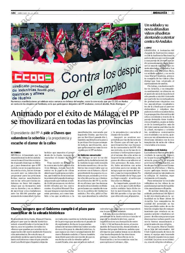ABC SEVILLA 18-02-2009 página 41