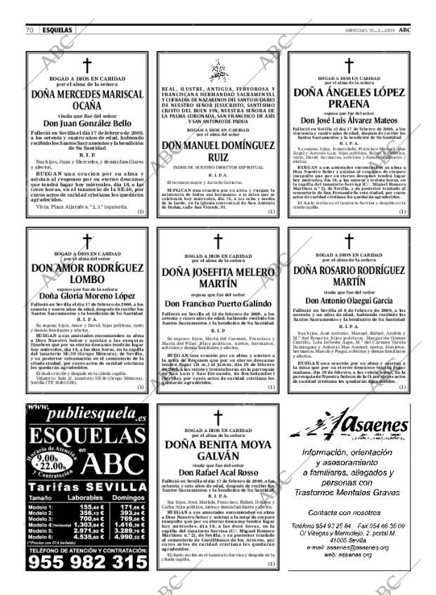 ABC SEVILLA 18-02-2009 página 70