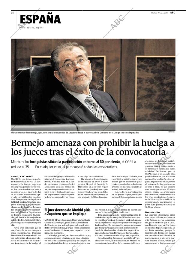 ABC MADRID 19-02-2009 página 14