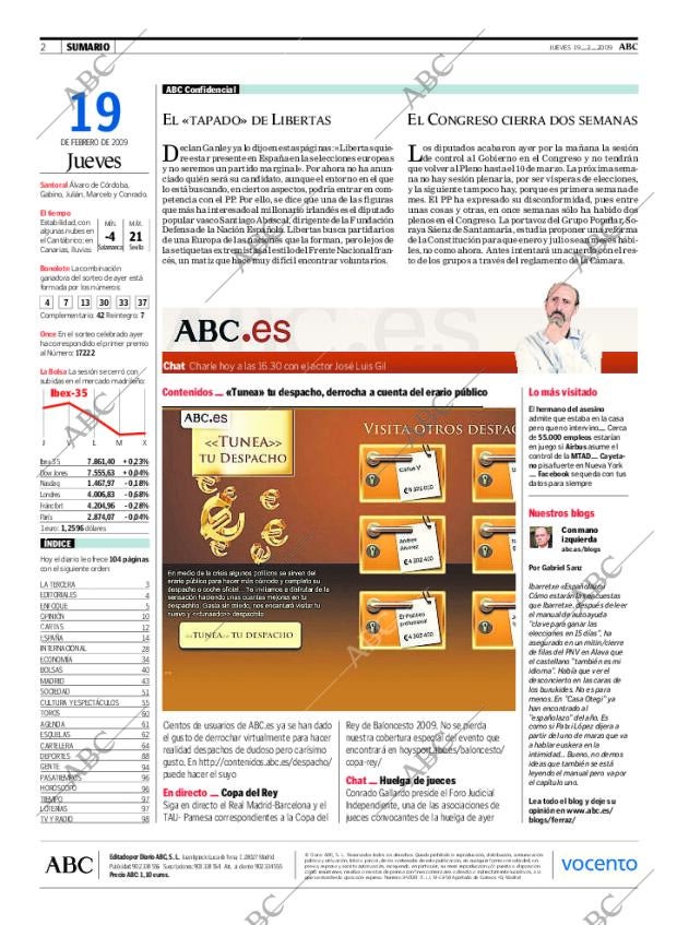 ABC MADRID 19-02-2009 página 2