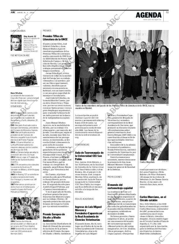 ABC MADRID 19-02-2009 página 61