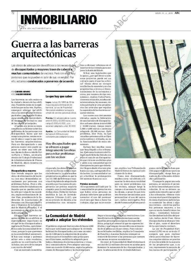 ABC MADRID 19-02-2009 página 72