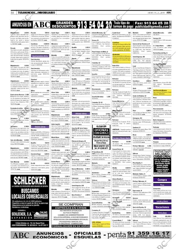 ABC MADRID 19-02-2009 página 84